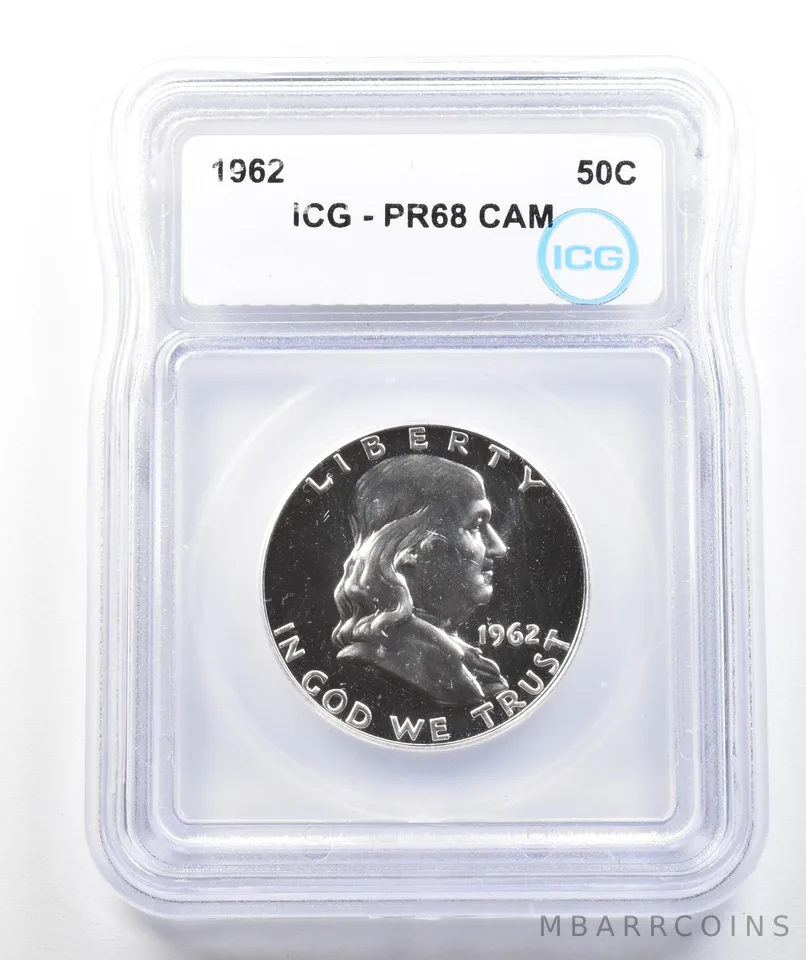 1962 Franklin Half Dollar PR68 CAM ICG *9895