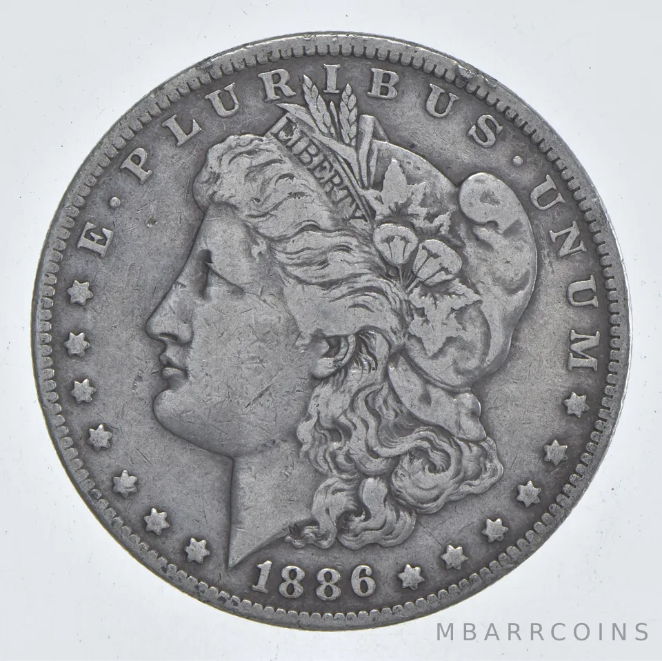 Early - 1886-O Morgan Silver Dollar - 90% US Coin *841