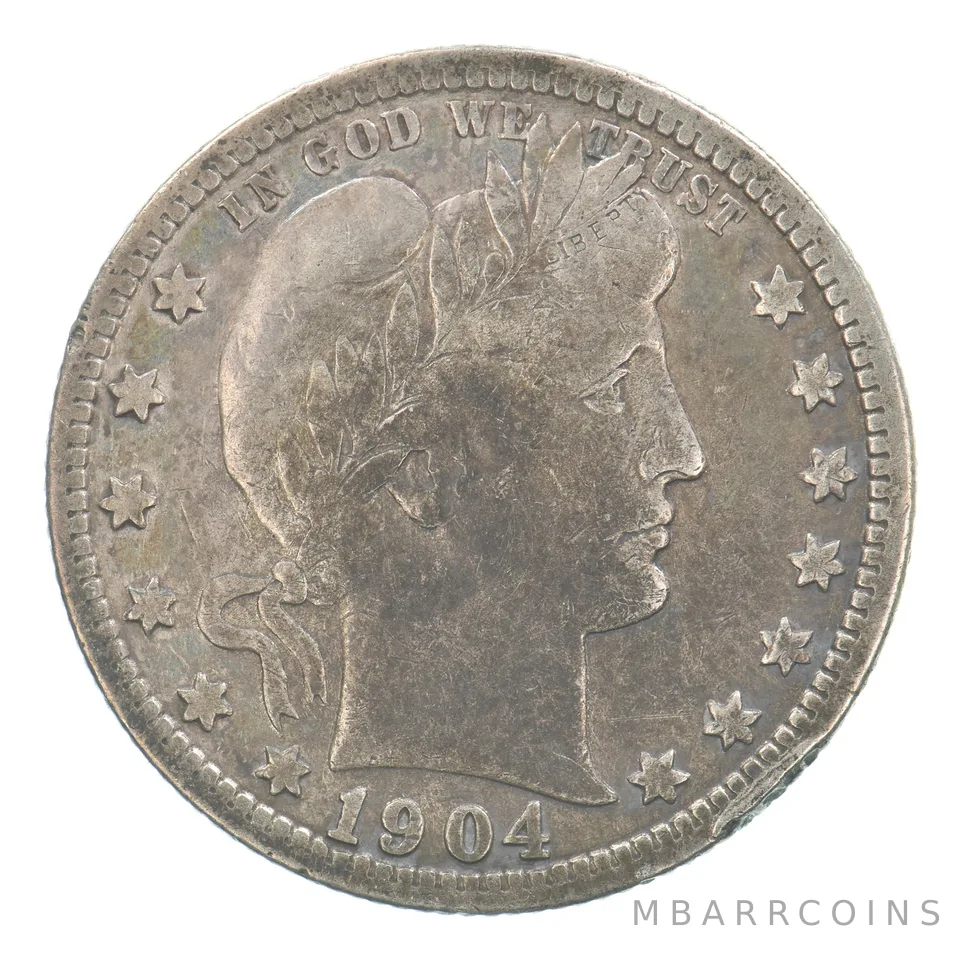 1904 Barber Quarter Beautiful Tone *5137