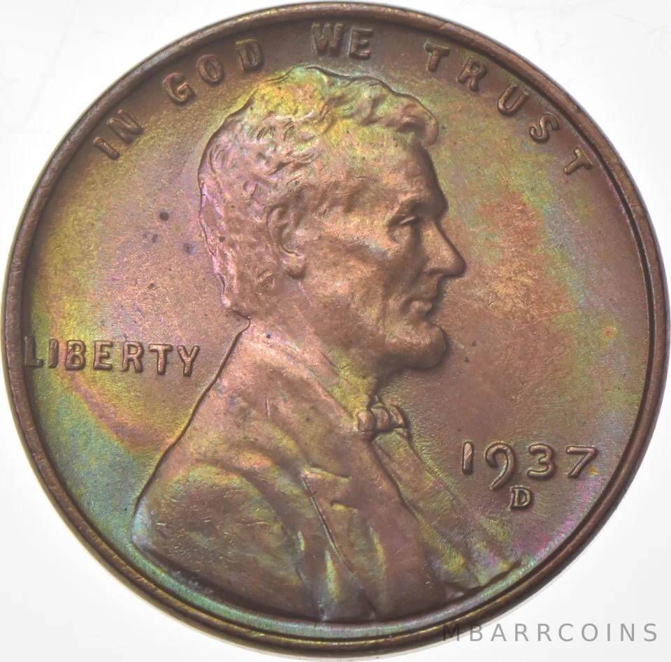 1937-D Lincoln Wheat Cent a9292