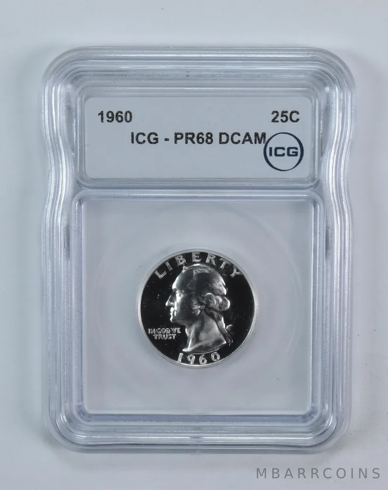 1960 Washington Quarter PR68 DCAM ICG