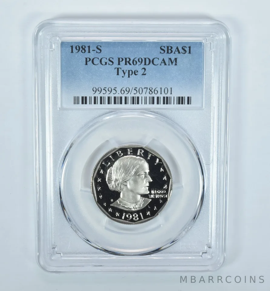 1981-S Susan B Anthony $1 Type 2 PR69 DCAM PCGS Blue Label