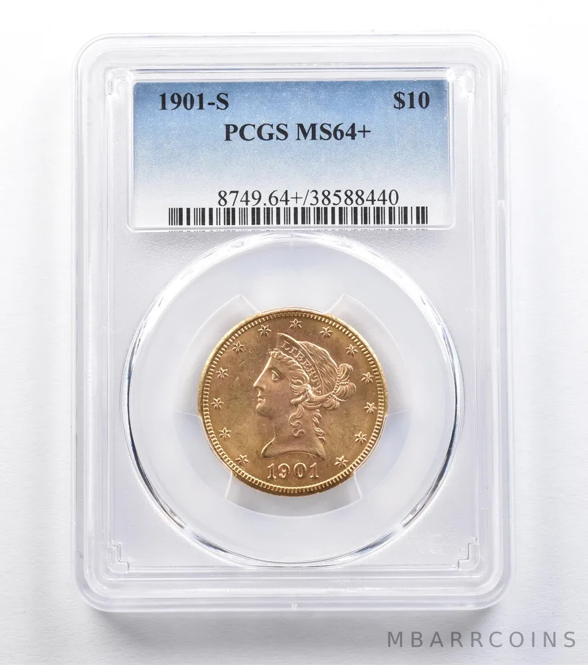 1901-S $10 Liberty Head Gold Eagle MS64+ PCGS *2238
