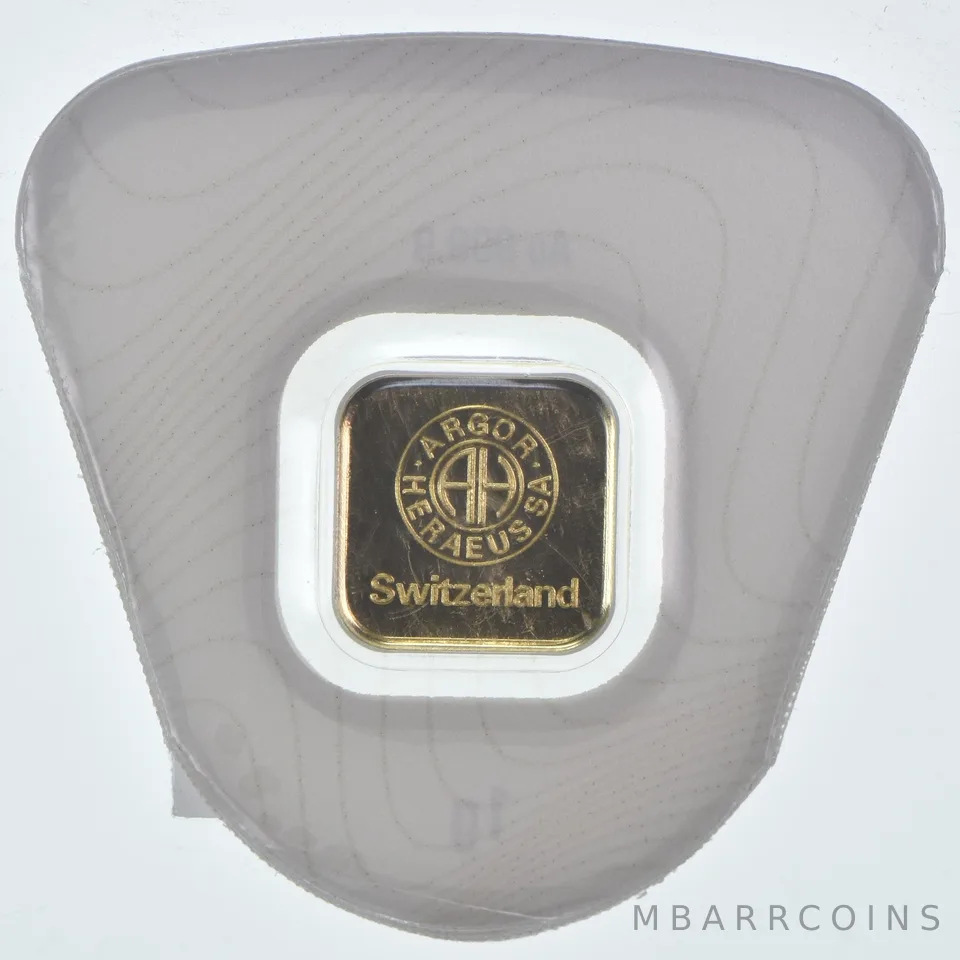 1 Gram Gold Bar Argor Heraeus Switzerland In Assay