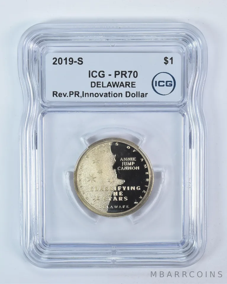 2019-S Innovation $1 Annie Jump Cannon DE Reverse PR70 ICG