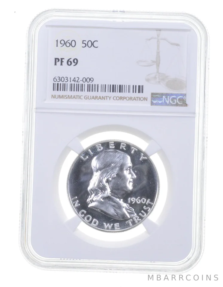 PF69 1960 Franklin Half Dollar - Graded NGC *6512