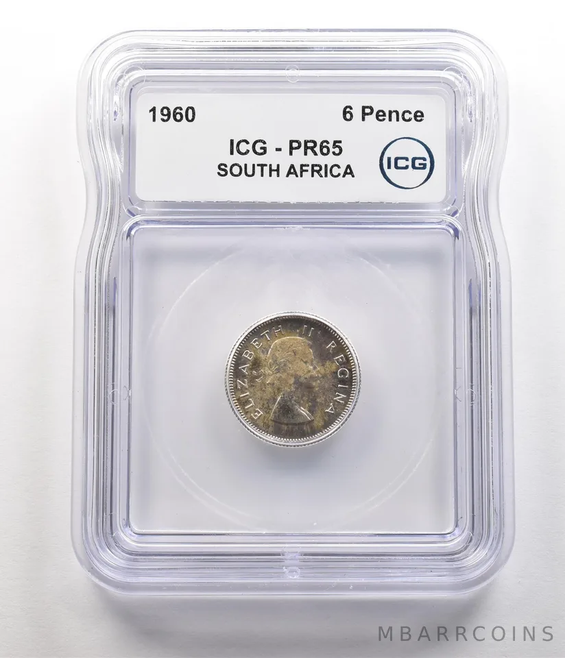 1960 South Africa 6 Pence PR65 ICG a6762