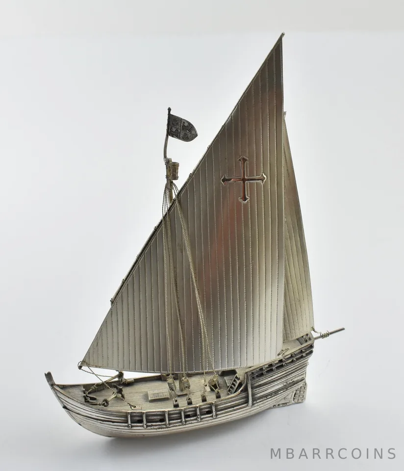 260.2 Gram Sterling Silver Nina Columbus Ship *4751