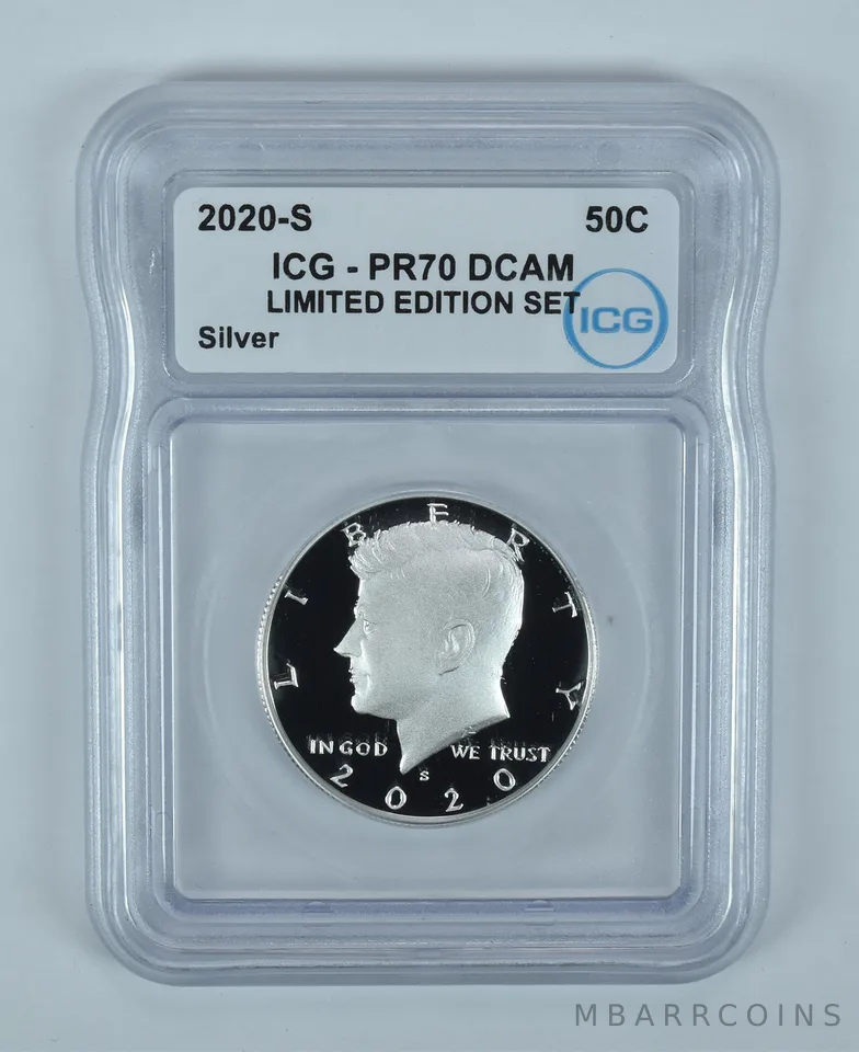 2020-S Kennedy Half Dollar Silver Limited Edition Set PR70 DCAM ICG