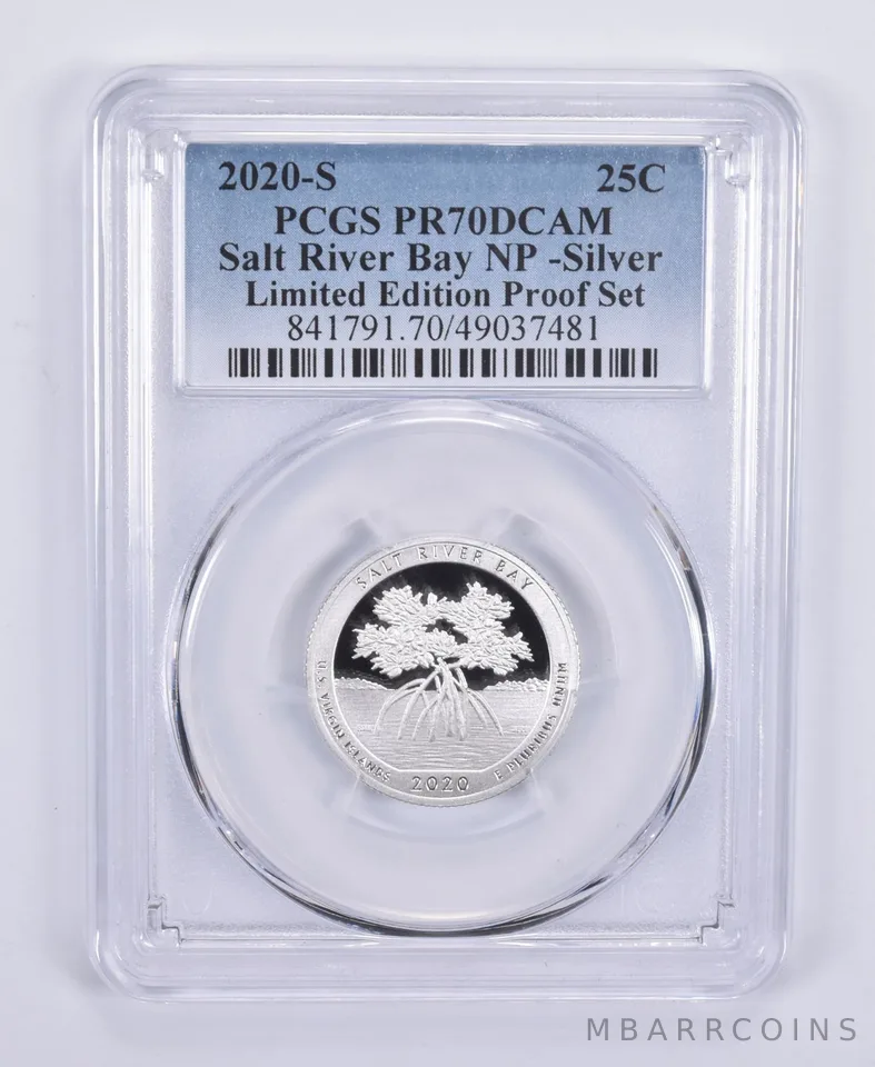 2020-S Quarter Silver Salt River Bay Limited Edition Set PR70 PCGS