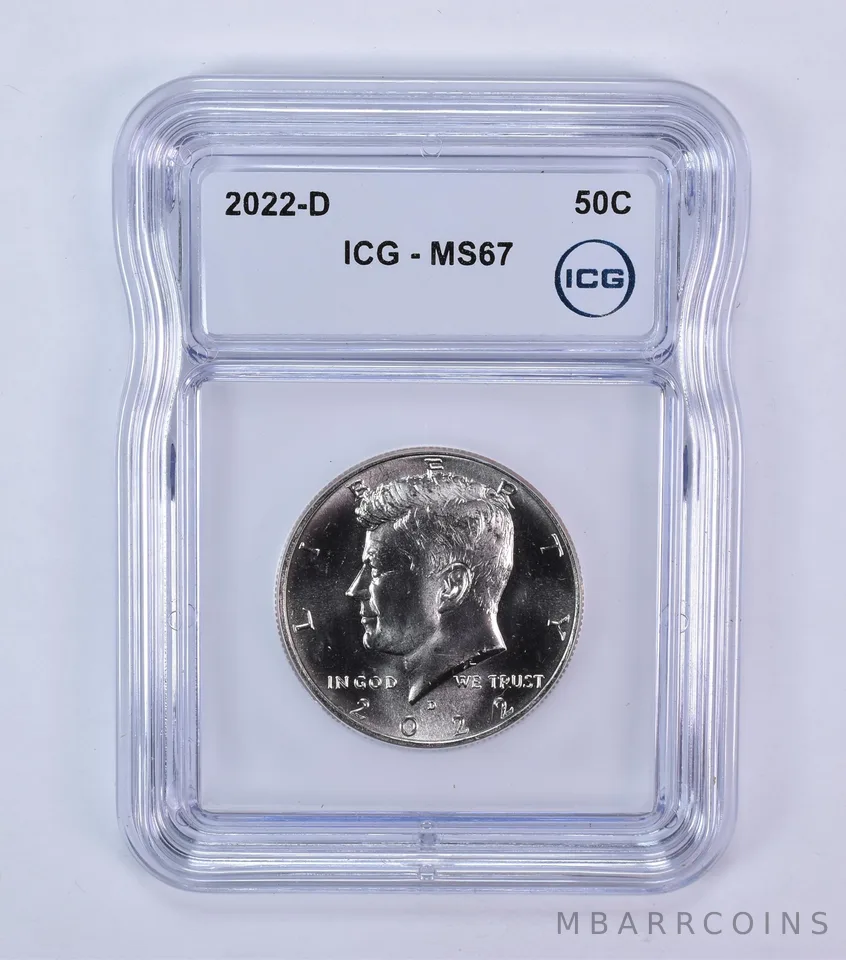 2022-D Kennedy Half Dollar MS67 ICG