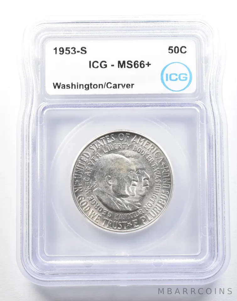 1953-S Washington Carver Commemorative Half Dollar MS66+ ICG a0130