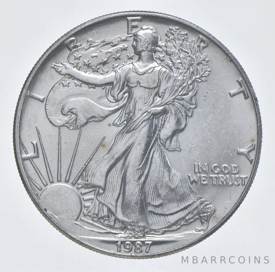 Better Date 1987 American Silver Eagle 1 Troy Oz .999 Fine Silver *470