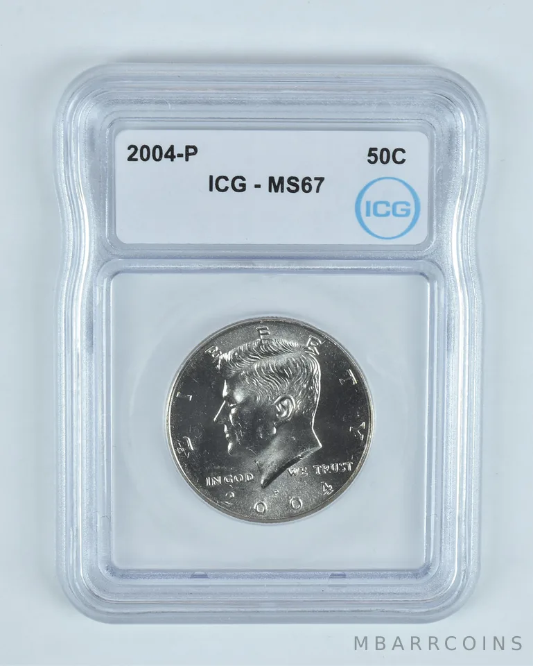 2004-P Kennedy Half Dollar MS67 ICG