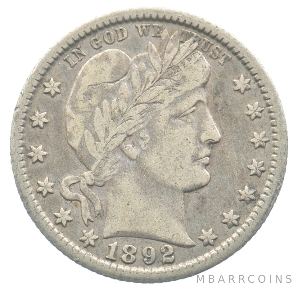 1892-O Barber Quarter *4749