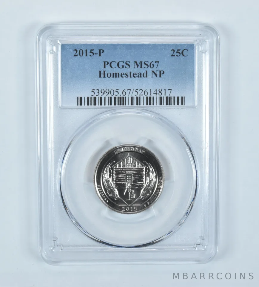 2015-P Washington Quarter ATB Homestead MS67 PCGS