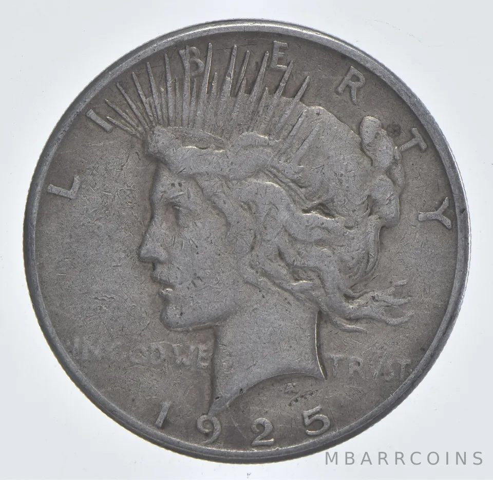 Better - 1925-S Peace Silver Dollar - 90% US Coin *723