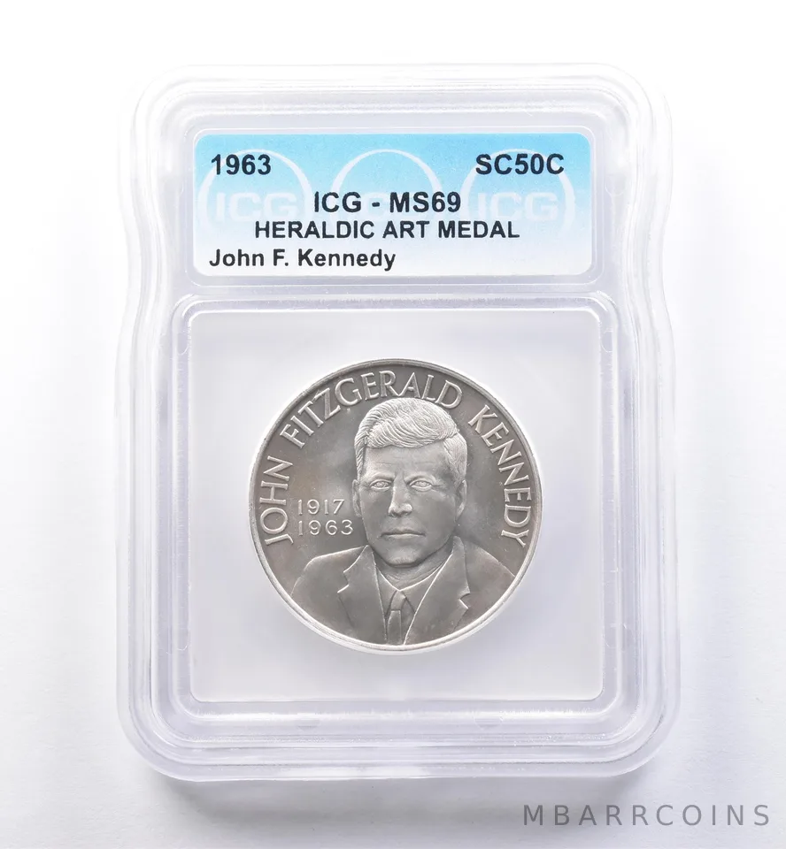 1963 So Called Half Dollar John F Kennedy MS69 ICG *8519