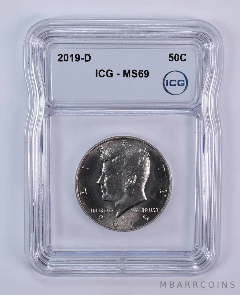 2019-D Kennedy Half Dollar MS69 ICG