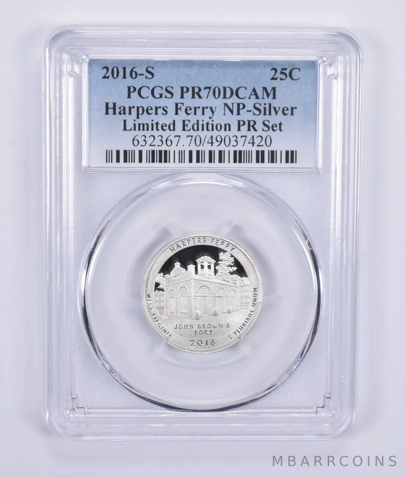 2016-S Quarter Silver Harpers Ferry Limited Edition Set PR70 PCGS