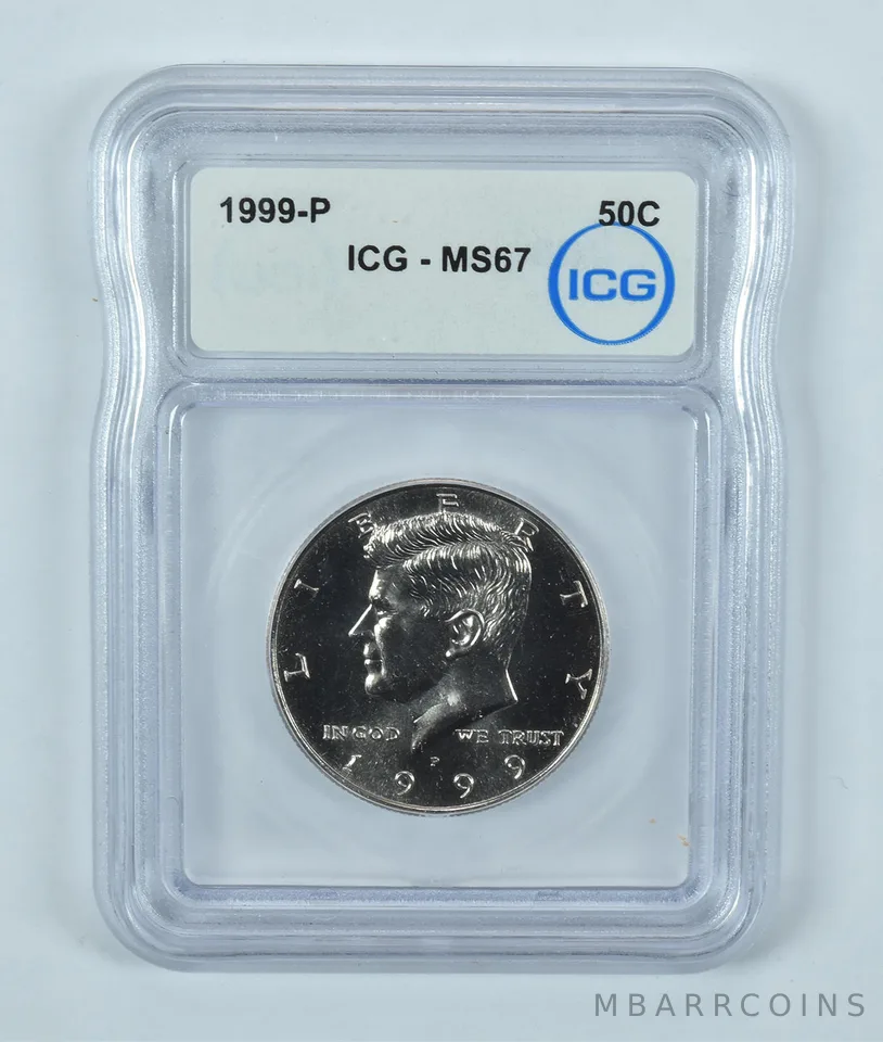 1999-P Kennedy Half Dollar MS67 ICG