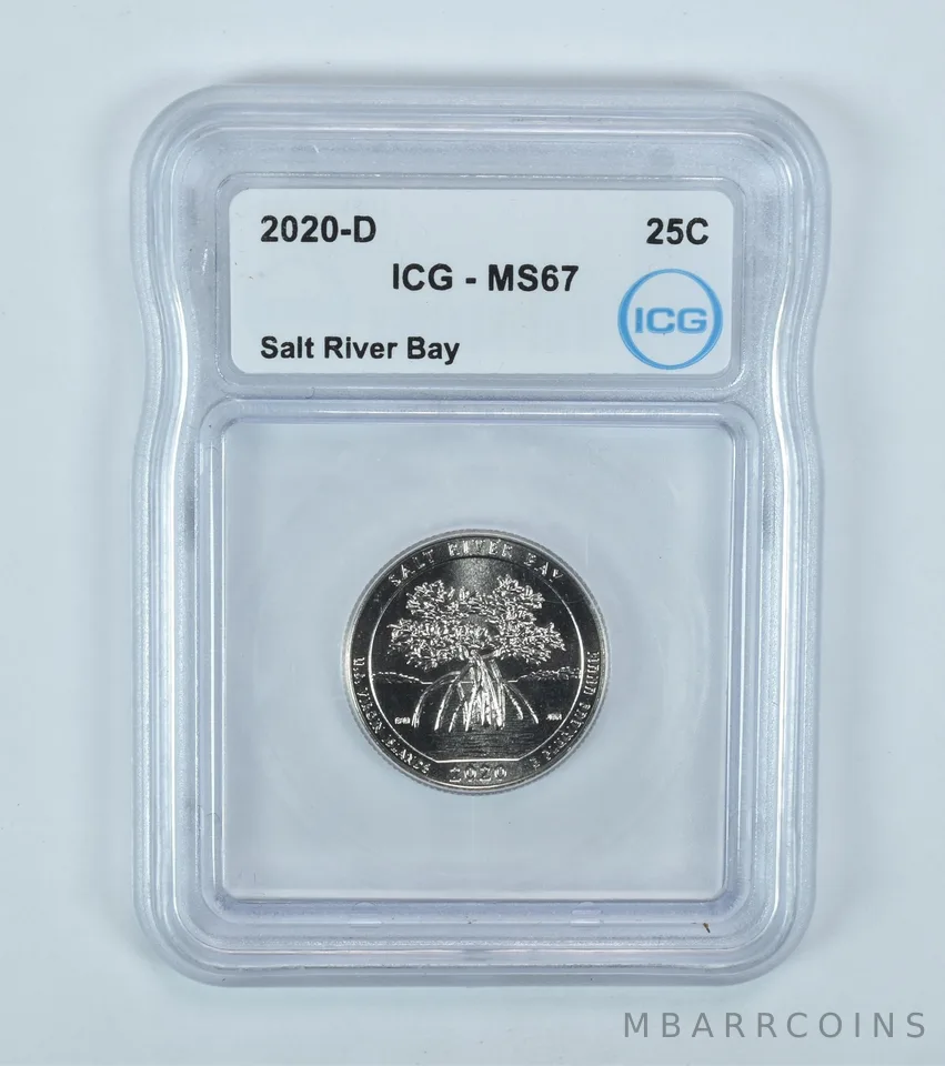 2020-D Washington Quarter ATB Salt River Bay MS67 ICG