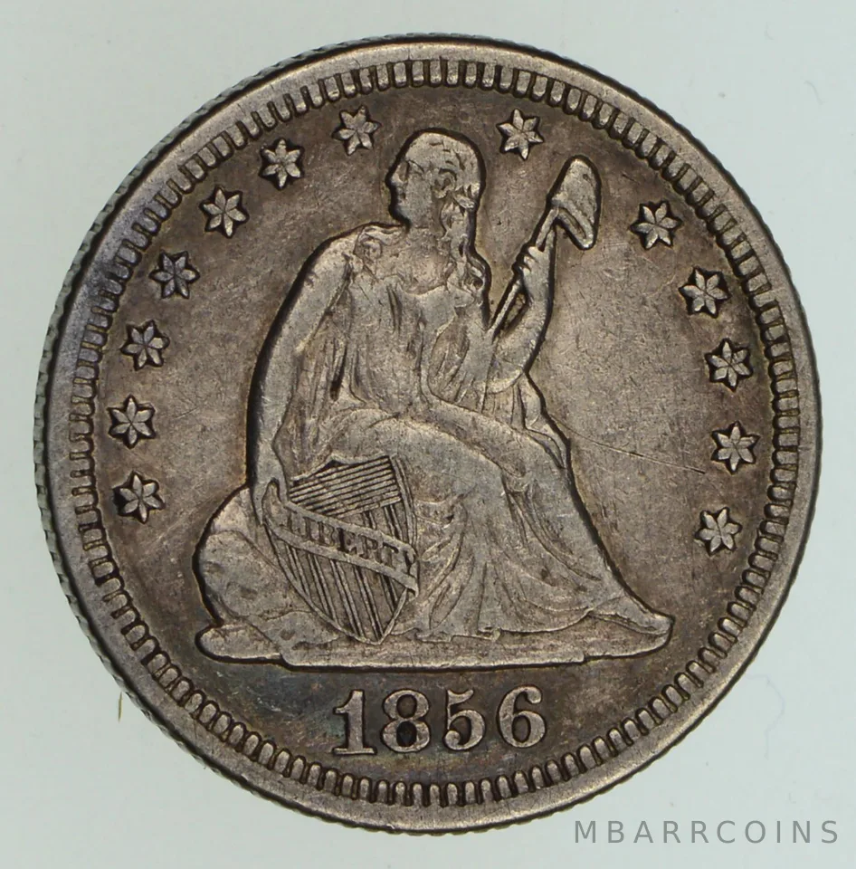 1856-O Seated Liberty Quarter - Circulated a5030