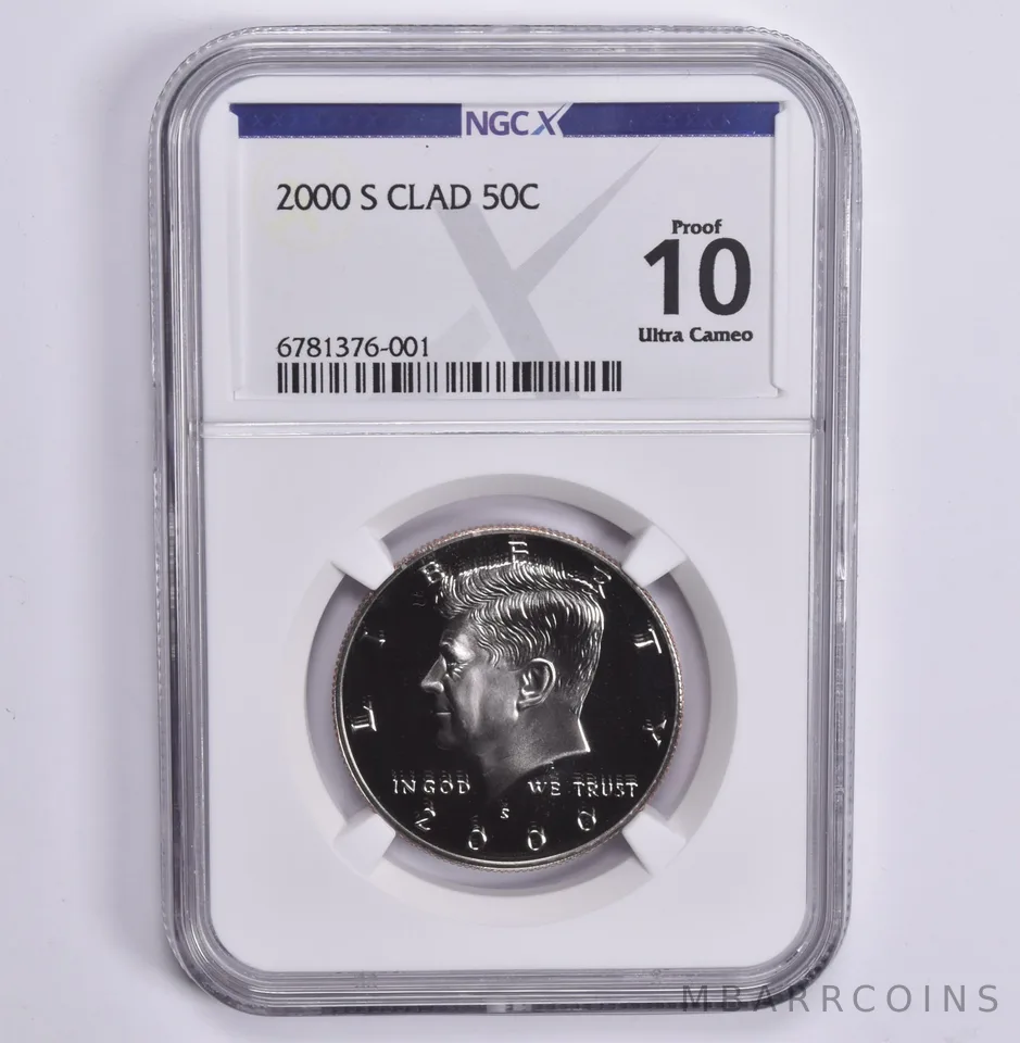 2000-S Kennedy Half Dollar CLAD Proof 10 NGC X NGCX