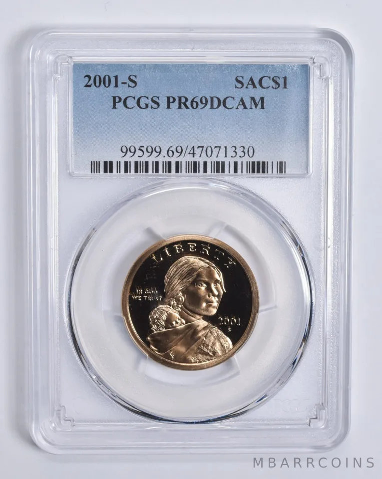 2001-S Sacagawea $1 PR69 DCAM PCGS Blue Lbl