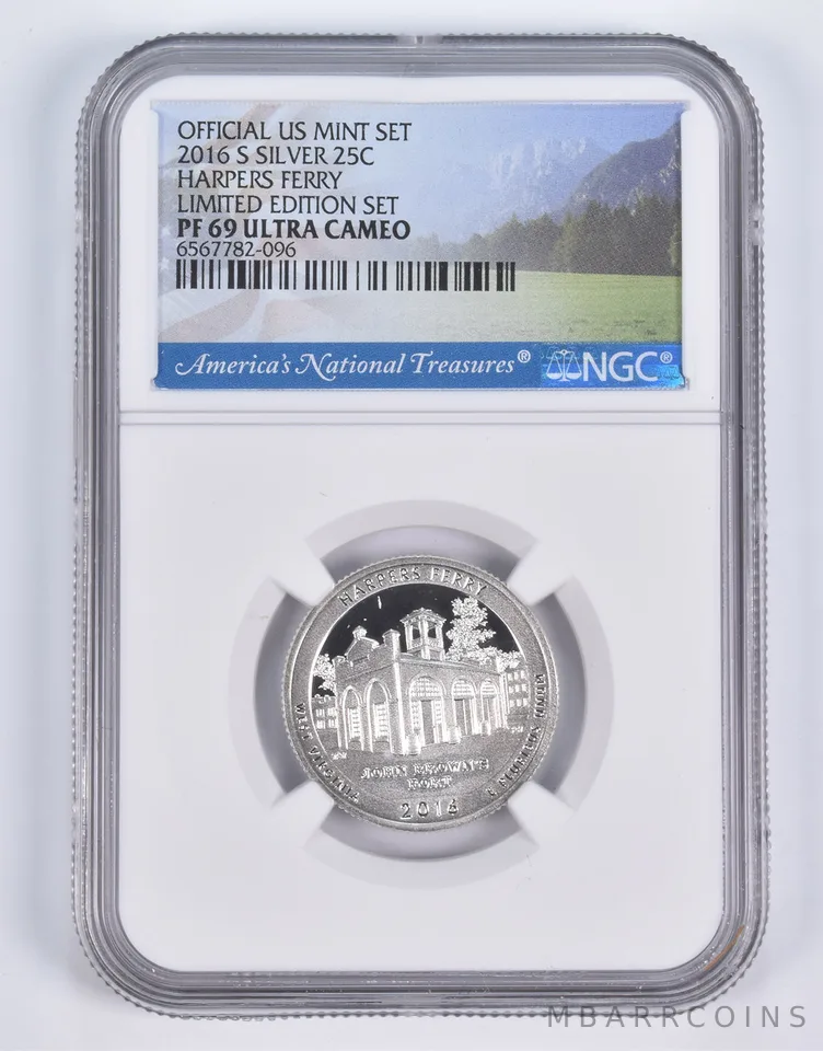 2016-S Silver PF69 ANT Harpers Ferry Quarter Limited Edition NGC
