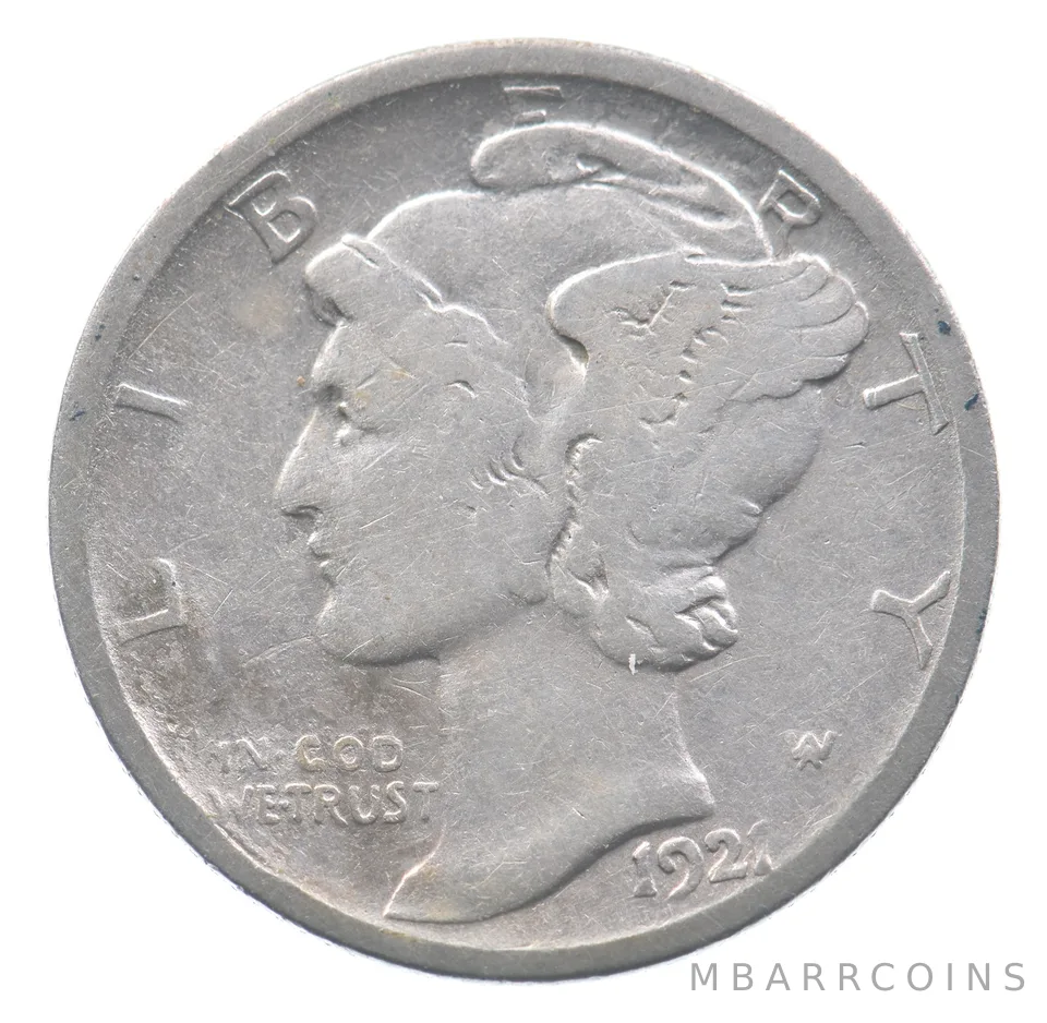 1921-D Mercury Dime *8874