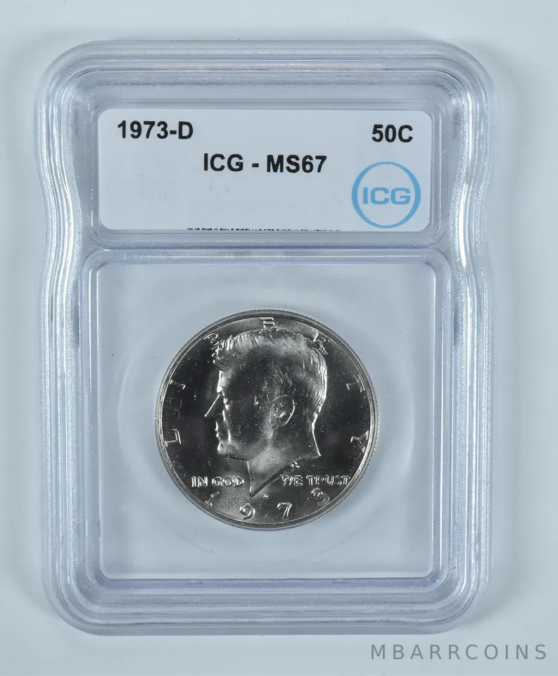 1973-D Kennedy Half Dollar MS67 ICG