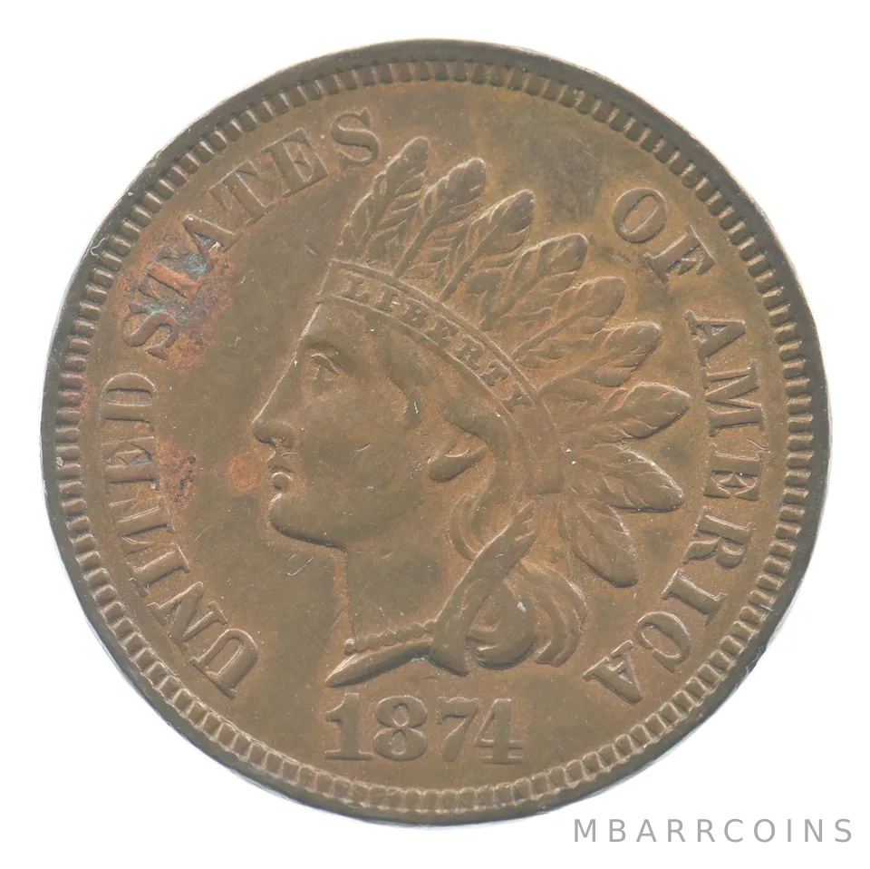 1874 Indian Head Cent *4124