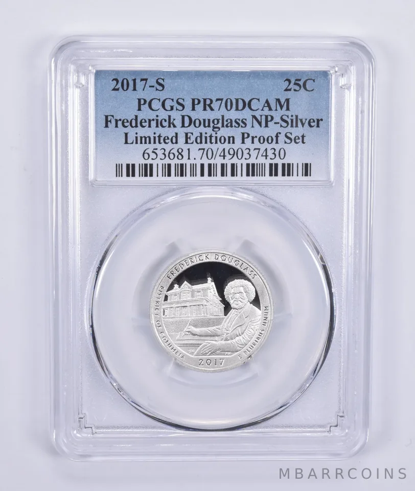 2017-S Quarter Silver Frederick Douglass Limited Edition Set PR70 PCGS