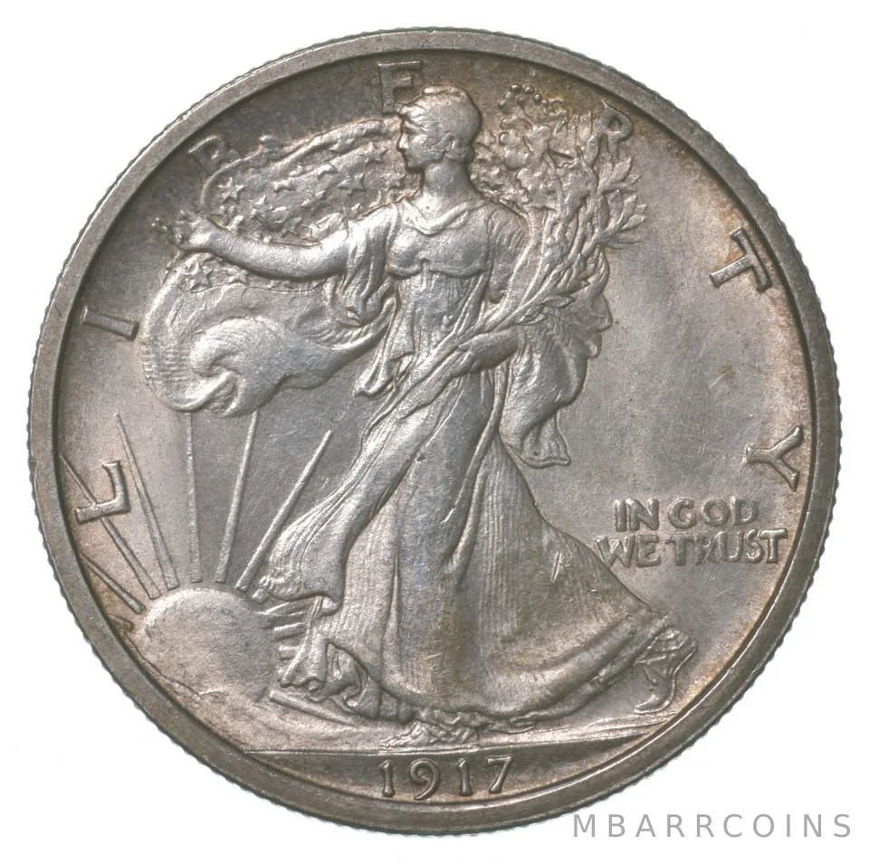 1917 Walking Liberty Half Dollar a6396