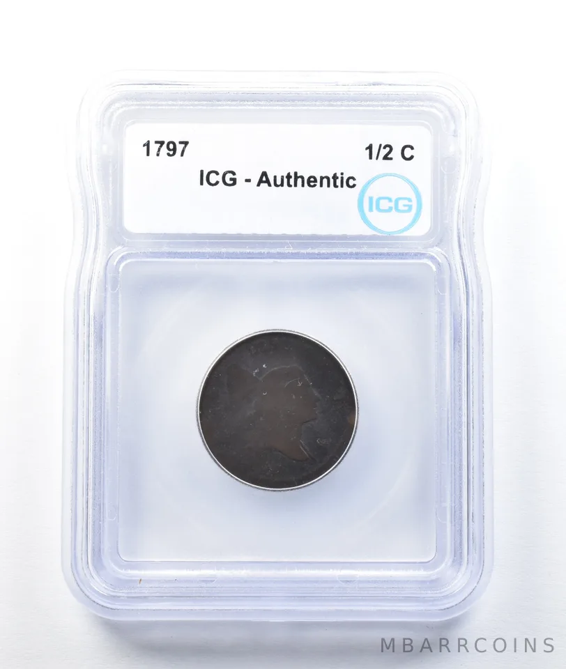 1797 Liberty Cap Half Cent Authentic ICG *8744