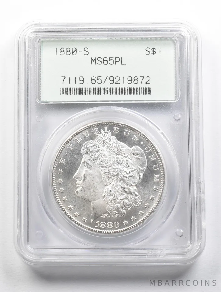 MS65 PL 1880-S Morgan Silver Dollar OGH PCGS PQ *3484