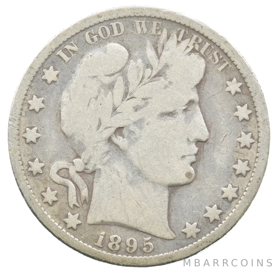 1895-O Barber Half Dollar a8877