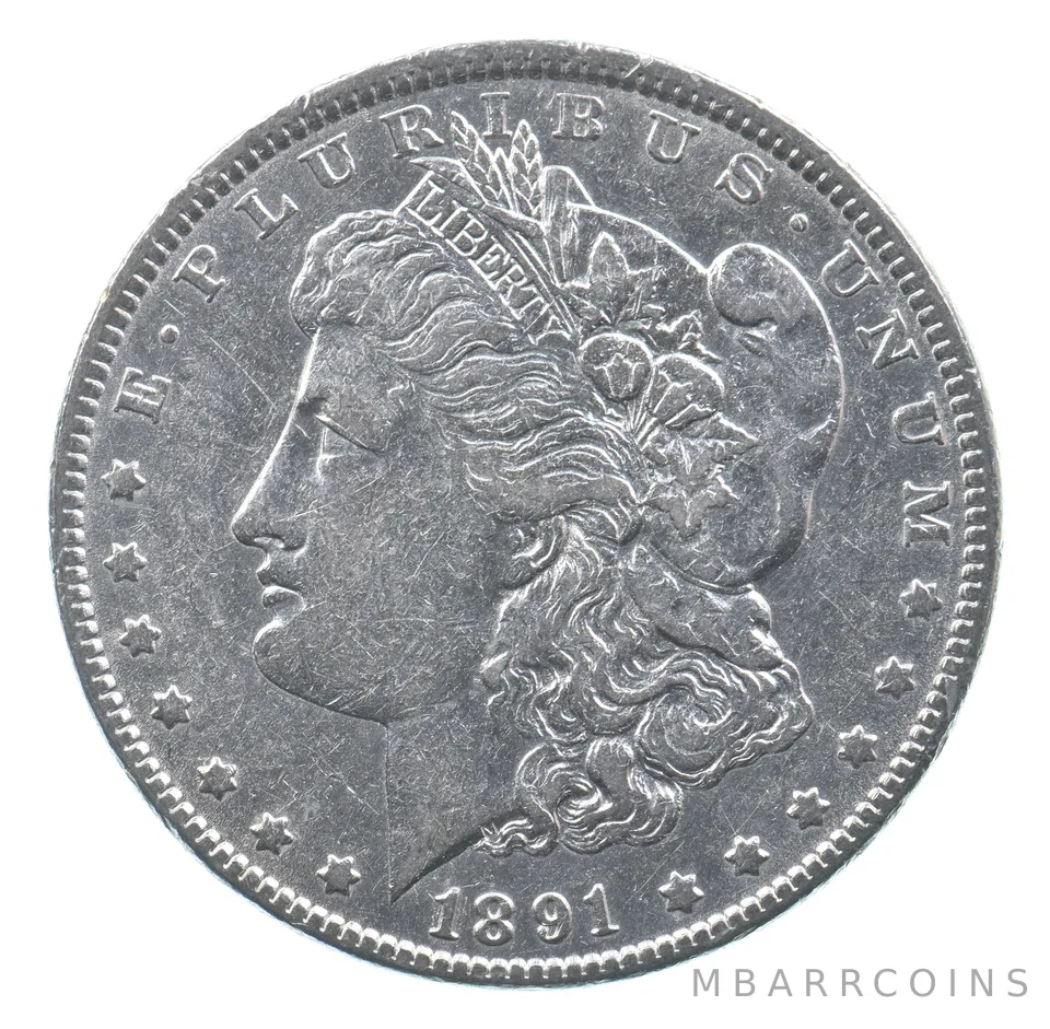 Better 1891 Morgan Silver Dollar - 90% US Coin - Nice Coin *367
