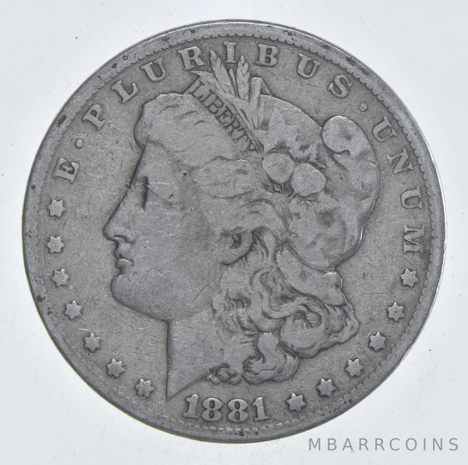 Early - 1881 Morgan Silver Dollar - 90% US Coin *870