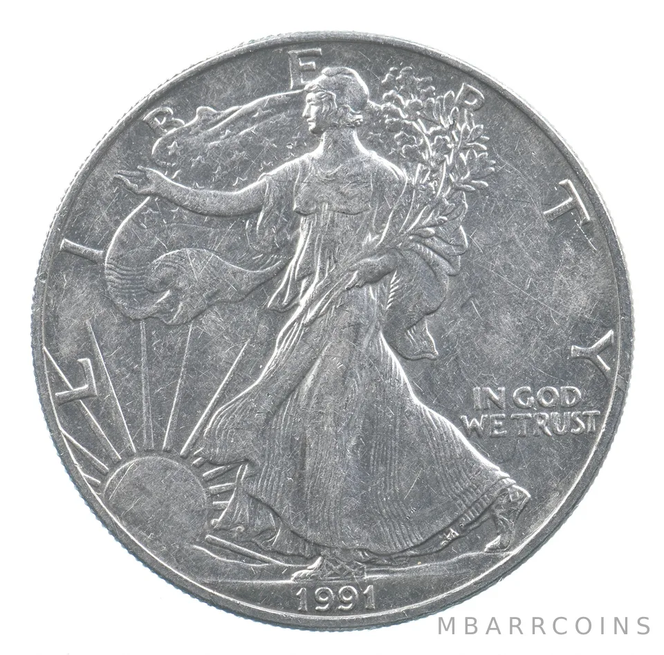 Better Date 1991 American Silver Eagle 1 Troy Oz .999 Fine Silver *901