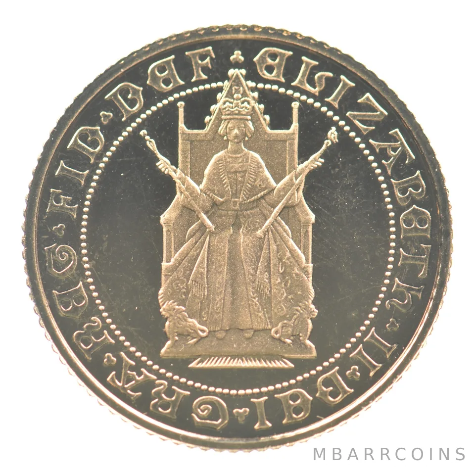 1989 Great Britain Gold 1/2 Sovereign Anniversary *4632