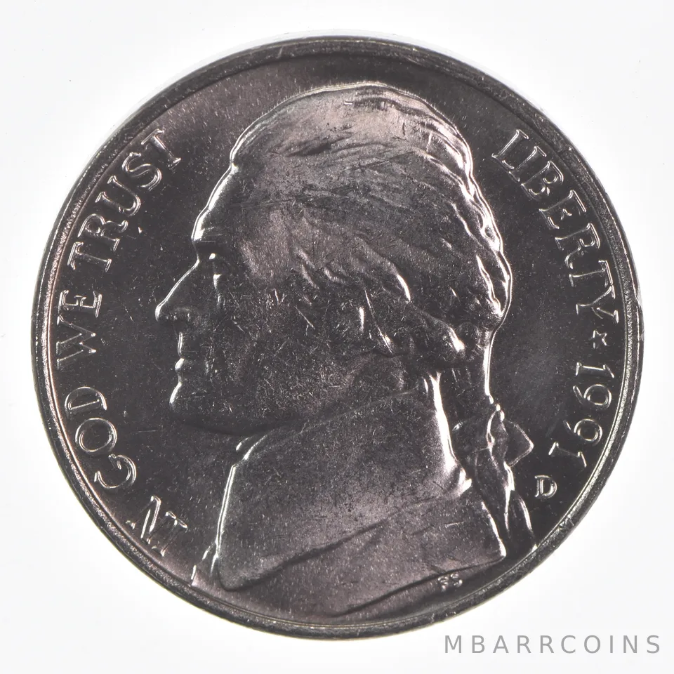 1991-D Jefferson Nickel Unc