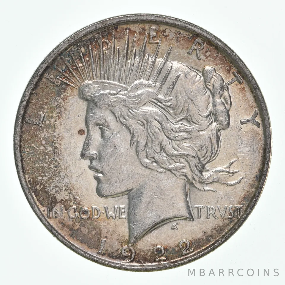 1922-D Peace Silver Dollar- Great Color/Tone a5136