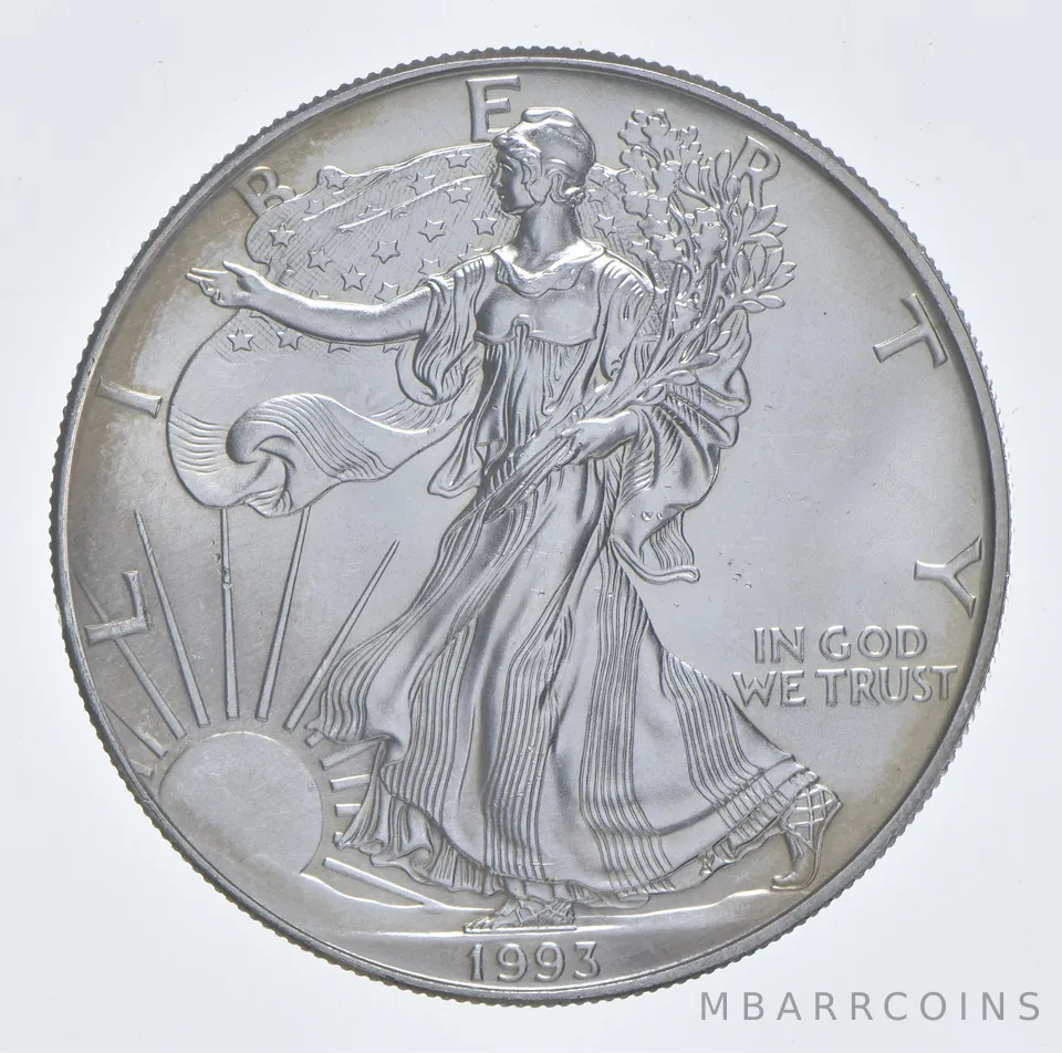 Better Date 1993 American Silver Eagle 1 Troy Oz .999 Fine Silver *970