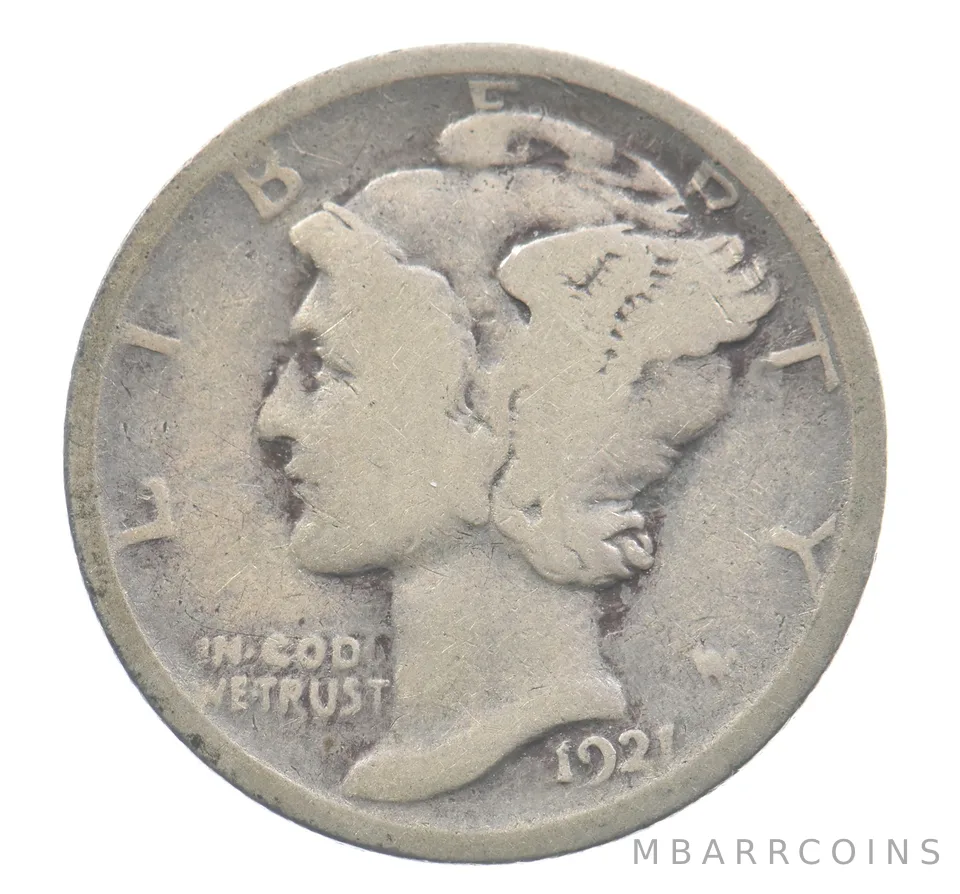 1921 Mercury Dime *4027