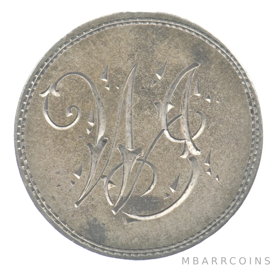 ND Small Cent Size Love Token WJ Victorian *4803