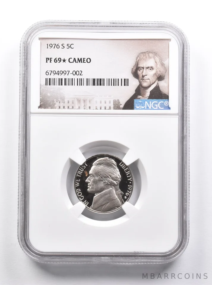 PF69 * STAR 1976-S Jefferson Nickel NGC *7481
