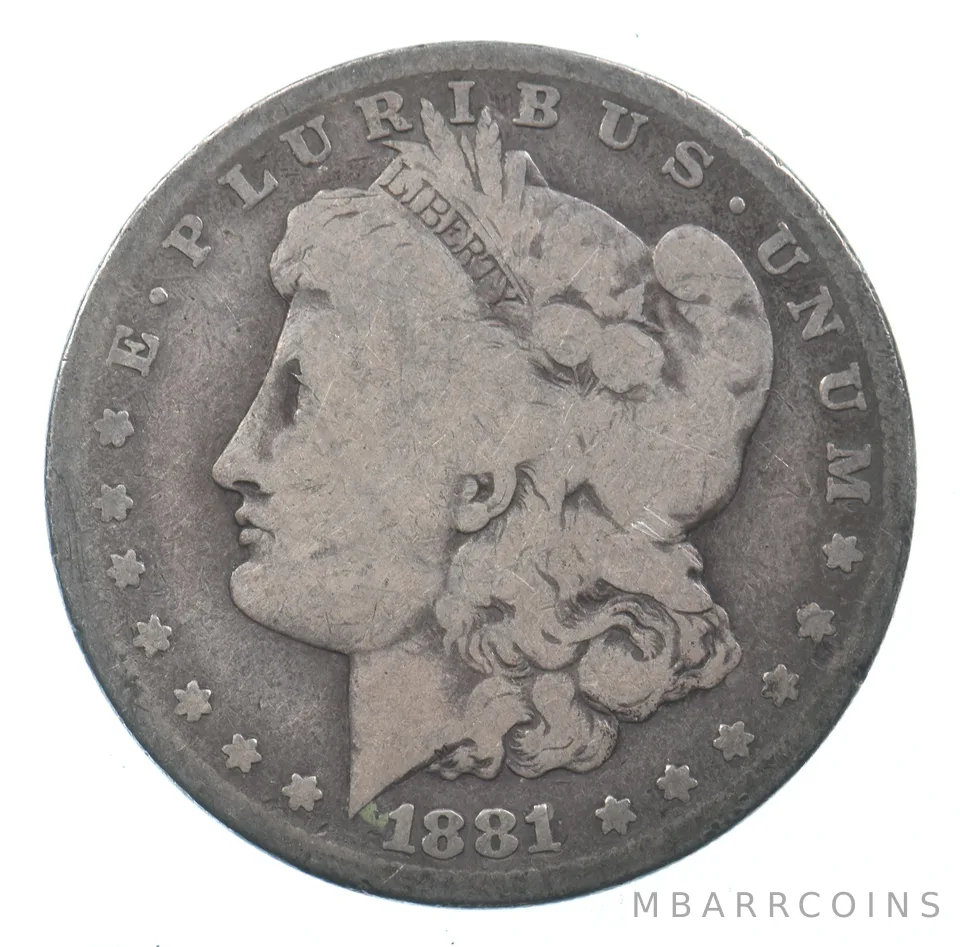 Early - 1881-S Morgan Silver Dollar - 90% US Coin *664