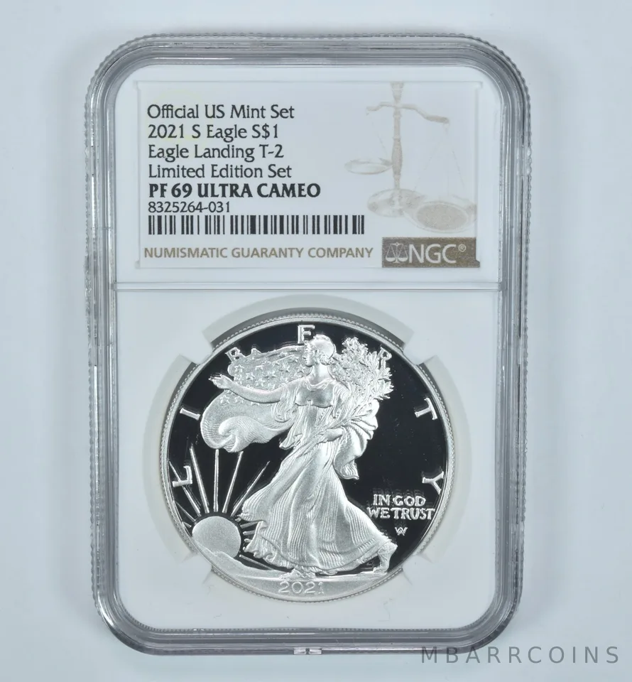 2021-S American Silver Eagle Type 2 Limited Edition Set PF69 UCAM NGC